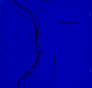Oscurités Cover